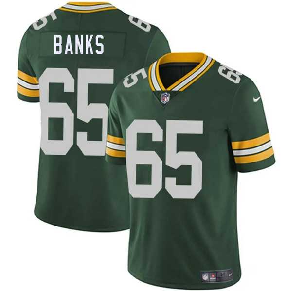 Men & Women & Youth Green Bay Packers #65 Aaron Banks Green 2025 Vapor Untouchable Limited Stitched Jersey->green bay packers->NFL Jersey